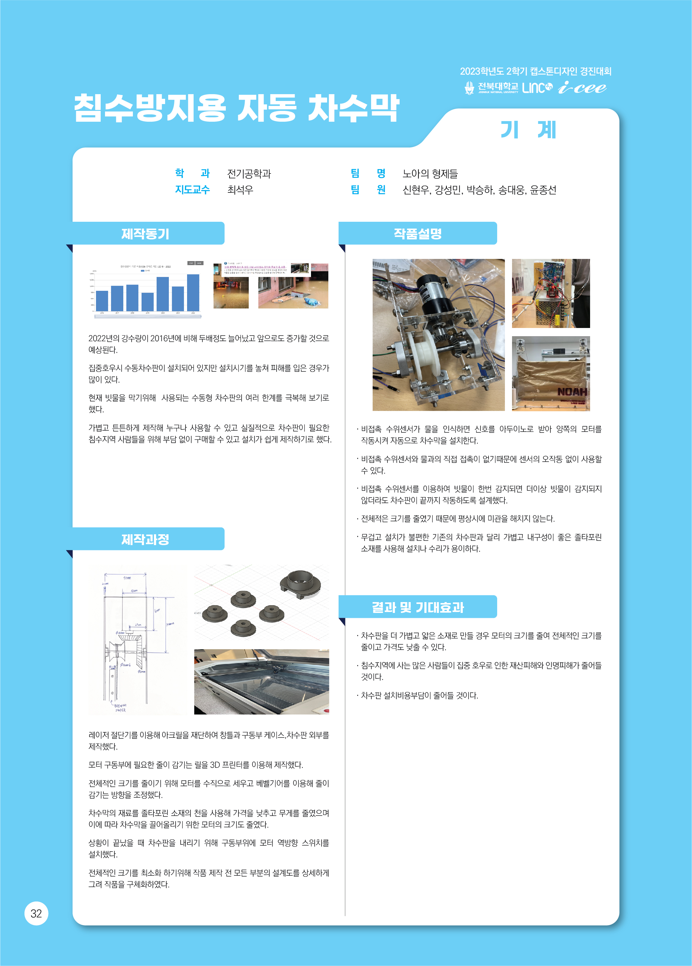 침수 방지용 자동 차수막