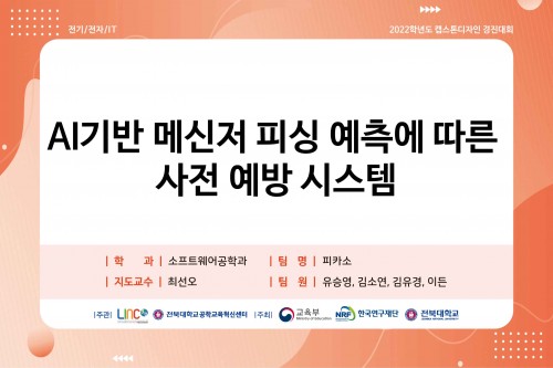 AI 기반 메신저 피싱 예측에 따른 사전 예방 서비스