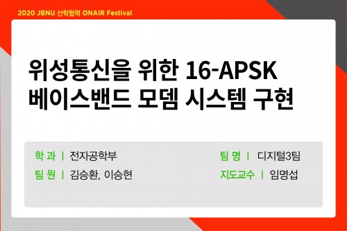 위성통신을 위한 16-APSK 베이스밴드 모뎀 시스템 구현