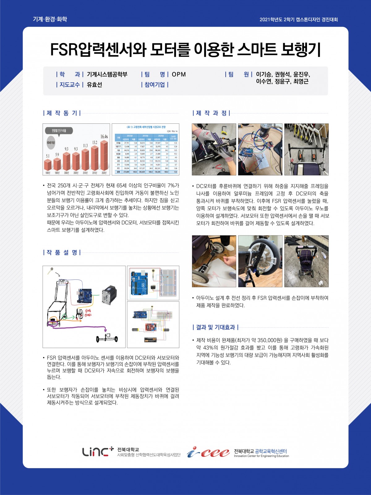 FSR압력센서와 모터를 이용한 스마트 보행기